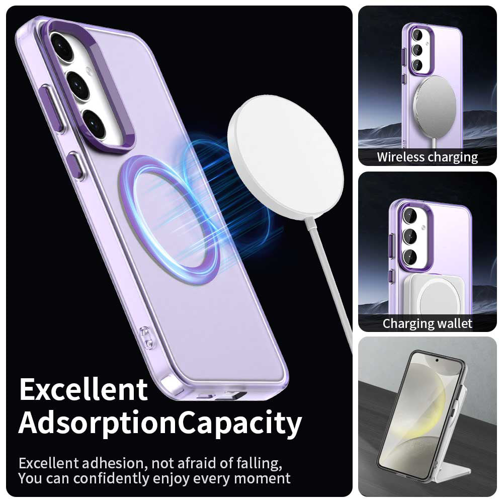 Husa MagSafe pentru Samsung Galaxy S25+ S936 / S24+ S926, Techsuit, CandyCase, Mov