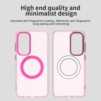 Husa MagSafe pentru Samsung Galaxy S25+ S936 / S24+ S926, Techsuit, CandyCase, Roz