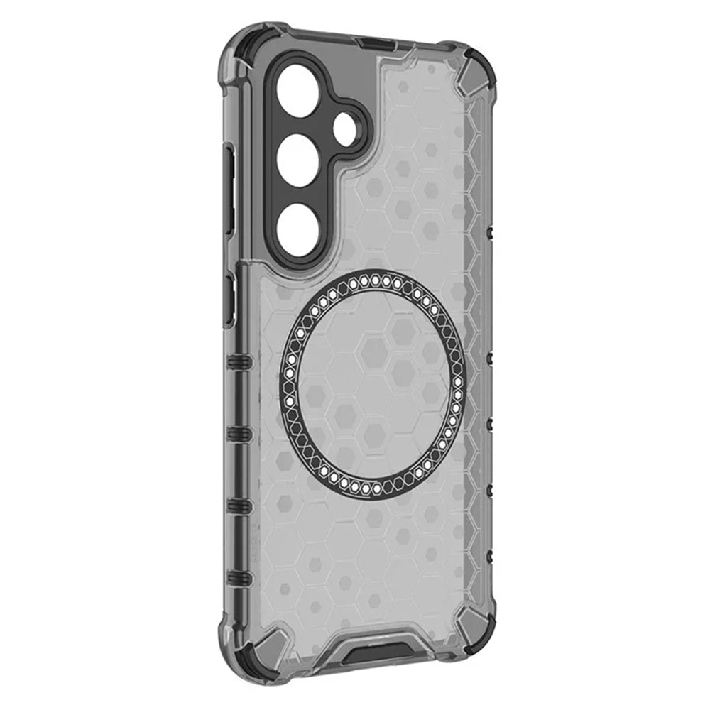 Husa MagSafe pentru Samsung Galaxy S25+ S936, Techsuit, HoneyComb Shield, Neagra