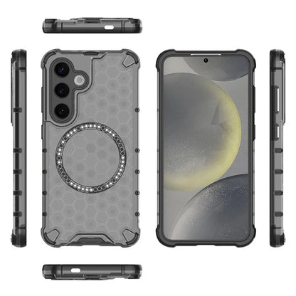 Husa MagSafe pentru Samsung Galaxy S25+ S936, Techsuit, HoneyComb Shield, Neagra
