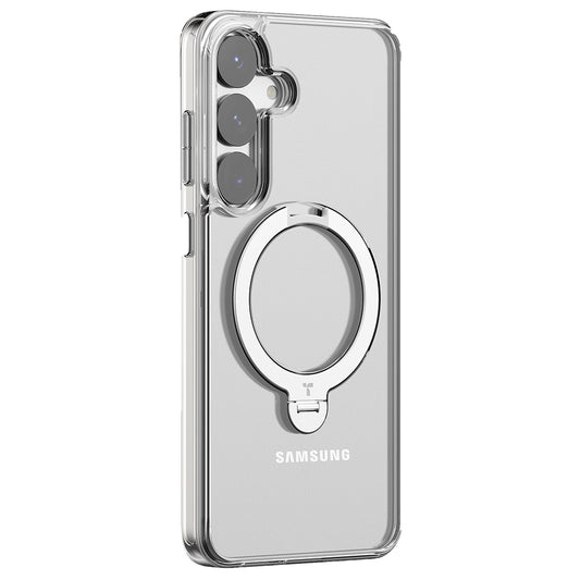 Husa MagSafe pentru Samsung Galaxy S25+ S936, Torras, Ostand Spin, Transparenta