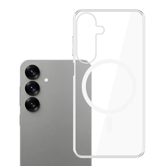 Husa MagSafe pentru Samsung Galaxy S25 S931, 3MK, Clear MagCase, Transparenta