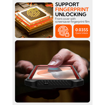 Husa MagSafe pentru Samsung Galaxy S25 S931, i-Blason, ArmorBox, Rosie