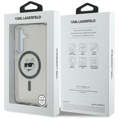 Husa MagSafe pentru Samsung Galaxy S25 S931, Karl Lagerfeld, IML Choupette's Head, Neagra