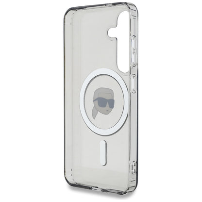 Husa MagSafe pentru Samsung Galaxy S25 S931, Karl Lagerfeld, IML Karl's Head, Neagra