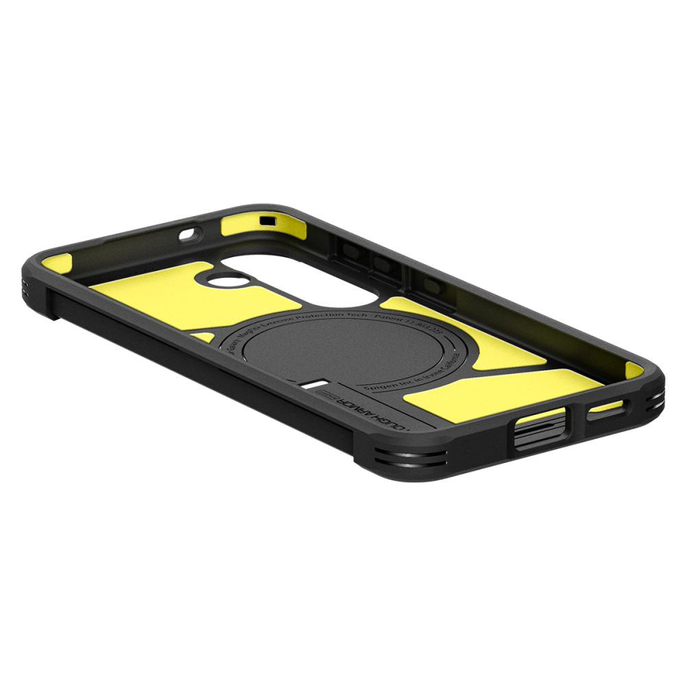 Husa MagSafe pentru Samsung Galaxy S25 S931, Spigen, Tough Armor, Neagra ACS09008