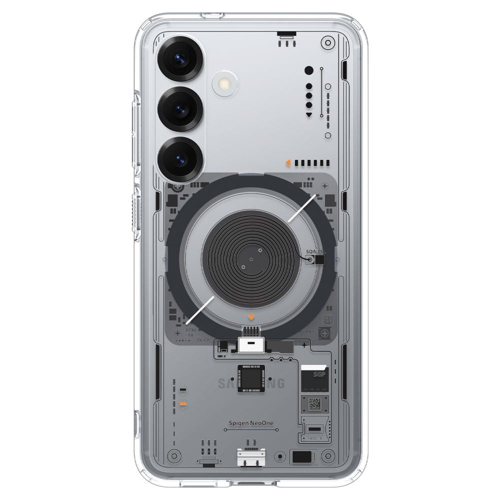 Husa MagSafe pentru Samsung Galaxy S25 S931, Spigen, Ultra Hybrid Neo One, Transparenta ACS09470