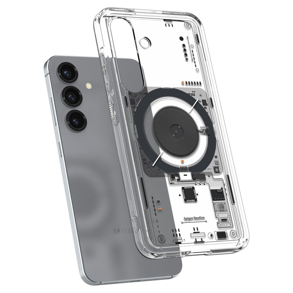 Husa MagSafe pentru Samsung Galaxy S25 S931, Spigen, Ultra Hybrid Neo One, Transparenta ACS09470