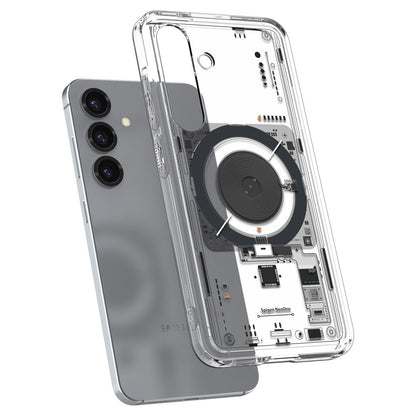 Husa MagSafe pentru Samsung Galaxy S25 S931, Spigen, Ultra Hybrid Neo One, Transparenta ACS09470