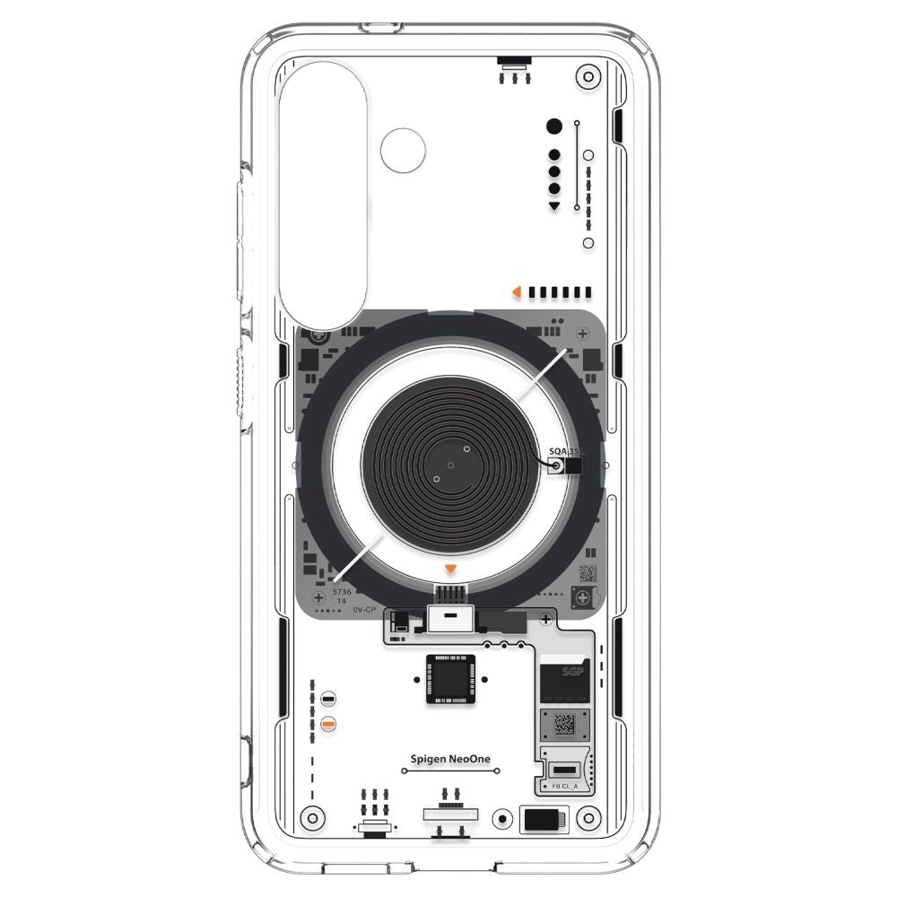 Husa MagSafe pentru Samsung Galaxy S25 S931, Spigen, Ultra Hybrid Neo One, Transparenta ACS09470