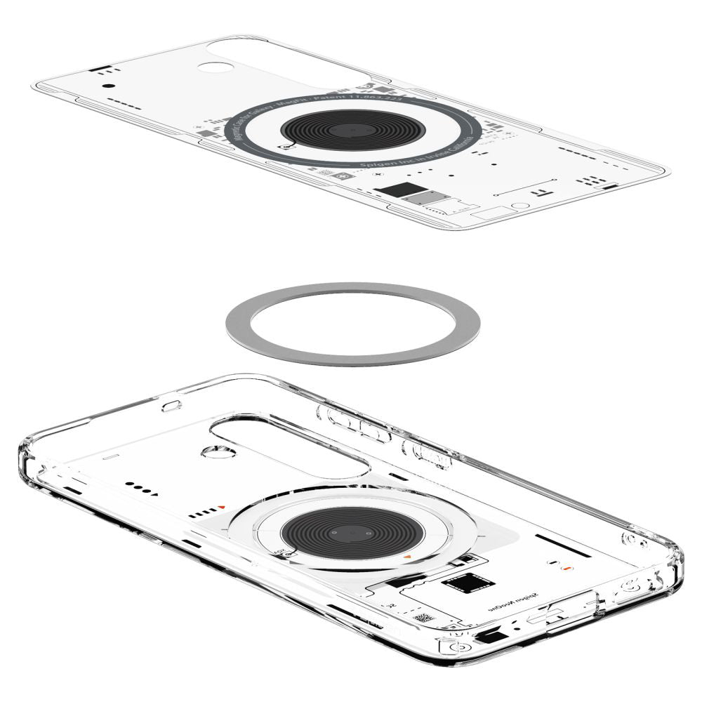 Husa MagSafe pentru Samsung Galaxy S25 S931, Spigen, Ultra Hybrid Neo One, Transparenta ACS09470