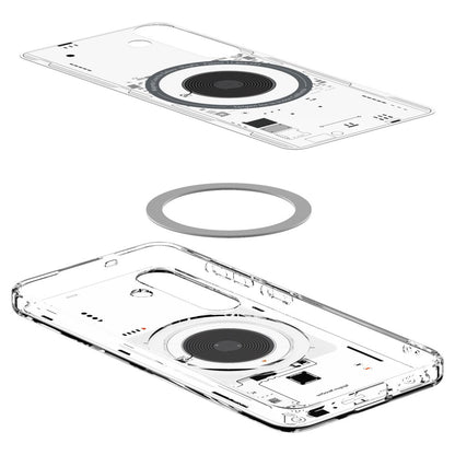 Husa MagSafe pentru Samsung Galaxy S25 S931, Spigen, Ultra Hybrid Neo One, Transparenta ACS09470