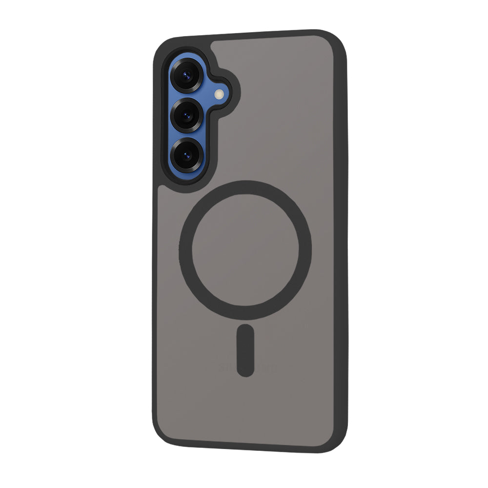 Husa MagSafe pentru Samsung Galaxy S25 S931, Techsuit, HaloFrost, Neagra