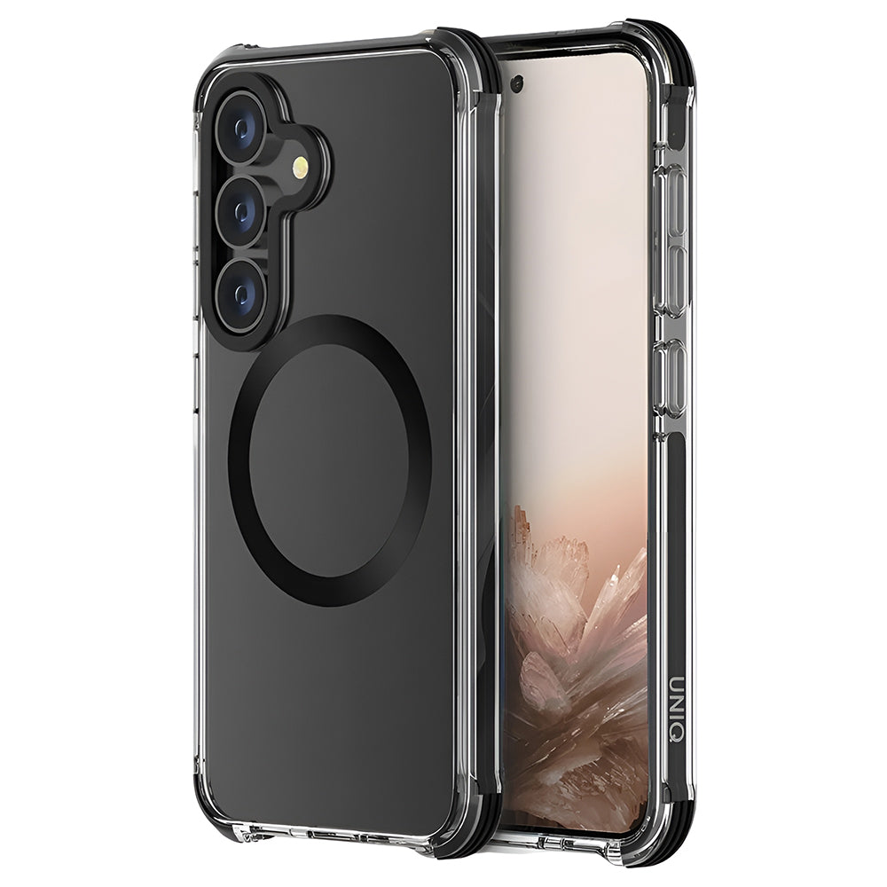 Husa MagSafe pentru Samsung Galaxy S25 S931, UNIQ, Combat MagClick, Neagra