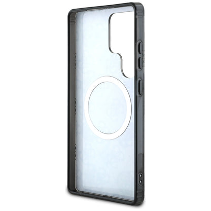 Husa MagSafe pentru Samsung Galaxy S25 Ultra S938, Guess, IML Peony On 4G Background , Neagra