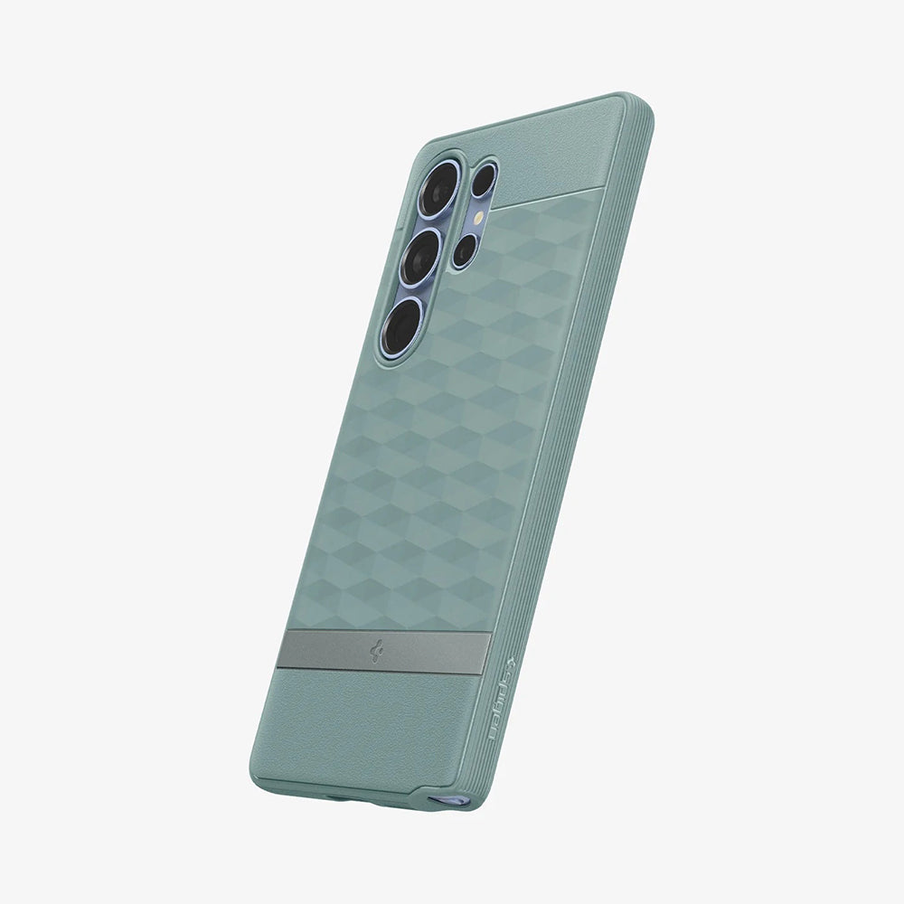 Husa MagSafe pentru Samsung Galaxy S25 Ultra S938, Spigen, Caseology Parallax, Verde ACS09053