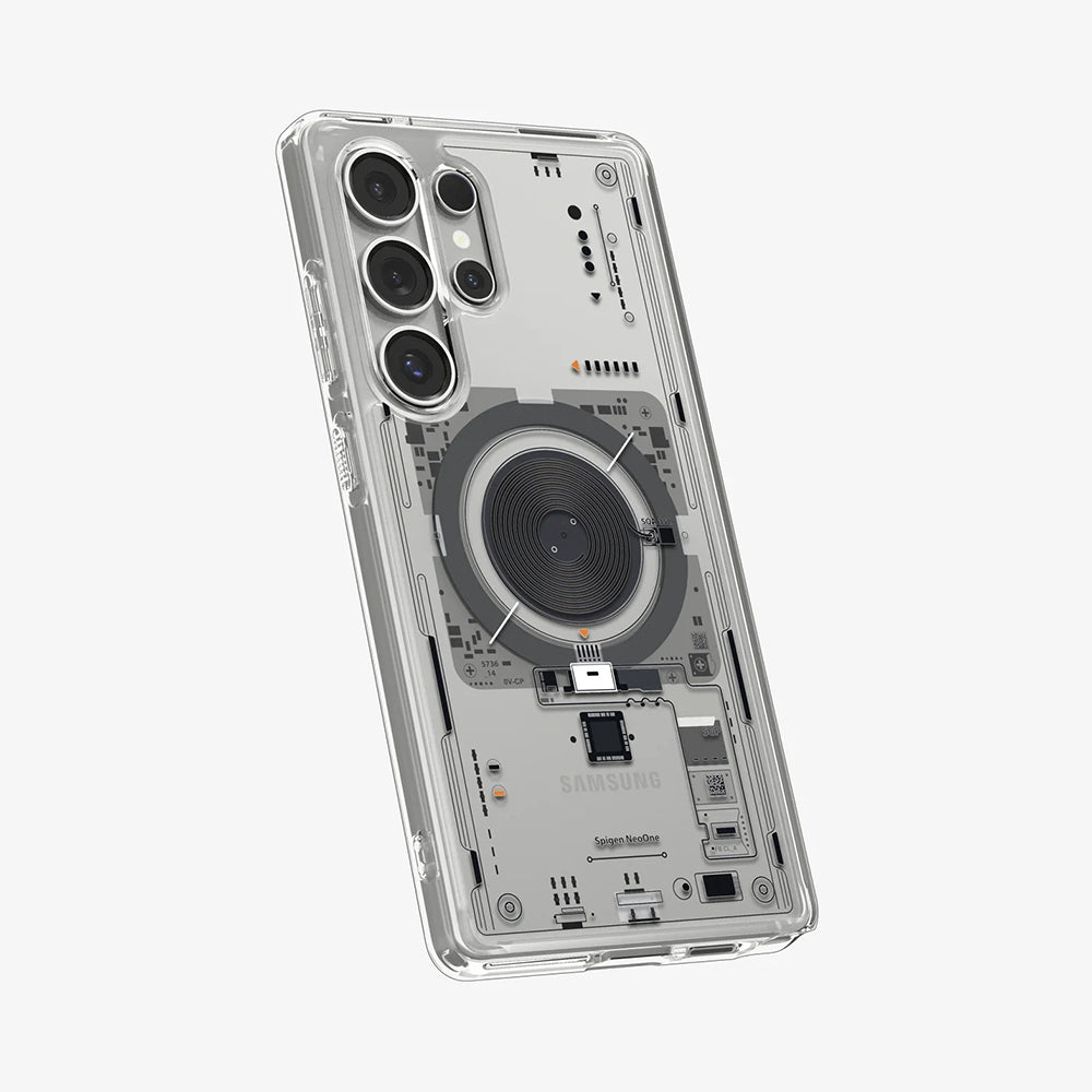 Husa MagSafe pentru Samsung Galaxy S25 Ultra S938, Spigen, Ultra Hybrid Neo One, Transparenta