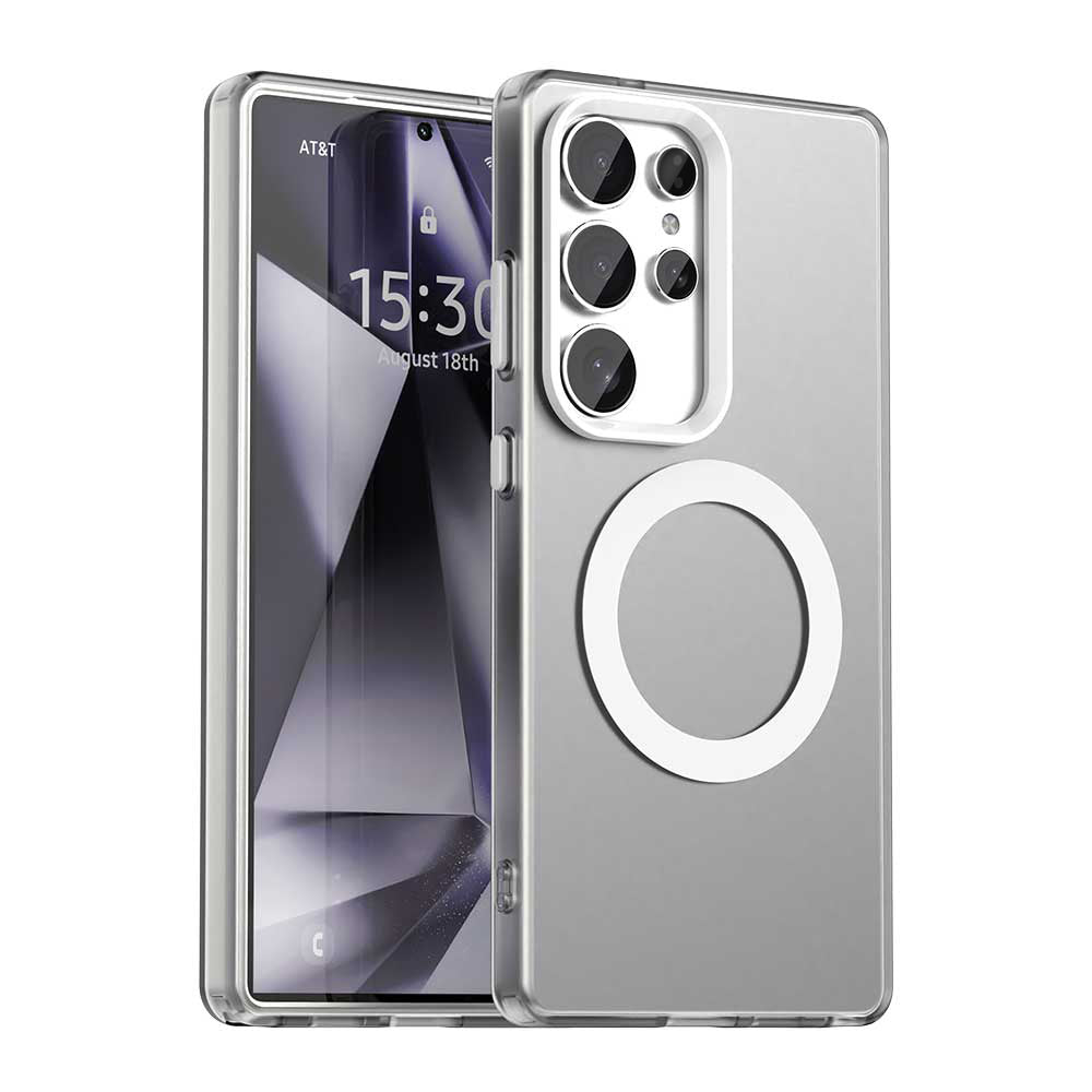 Husa MagSafe pentru Samsung Galaxy S25 Ultra S938, Techsuit, CandyCase, Alba