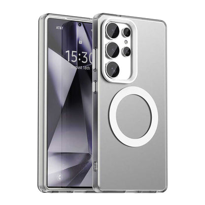 Husa MagSafe pentru Samsung Galaxy S25 Ultra S938, Techsuit, CandyCase, Alba
