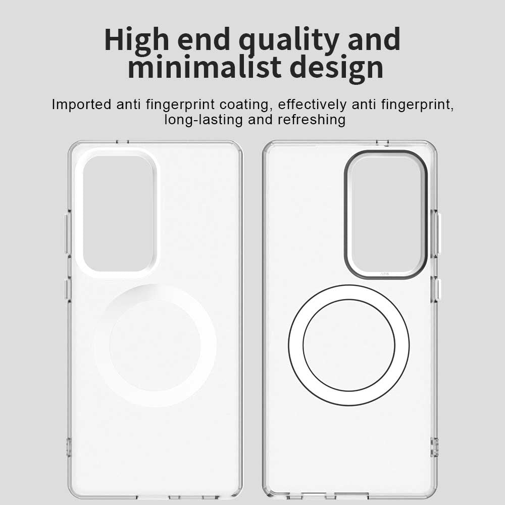 Husa MagSafe pentru Samsung Galaxy S25 Ultra S938, Techsuit, CandyCase, Alba