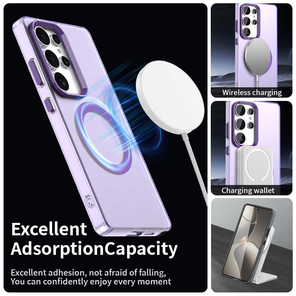 Husa MagSafe pentru Samsung Galaxy S25 Ultra S938, Techsuit, CandyCase, Mov