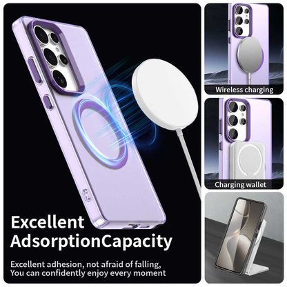 Husa MagSafe pentru Samsung Galaxy S25 Ultra S938, Techsuit, CandyCase, Mov