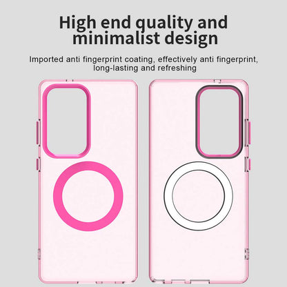Husa MagSafe pentru Samsung Galaxy S25 Ultra S938, Techsuit, CandyCase, Roz