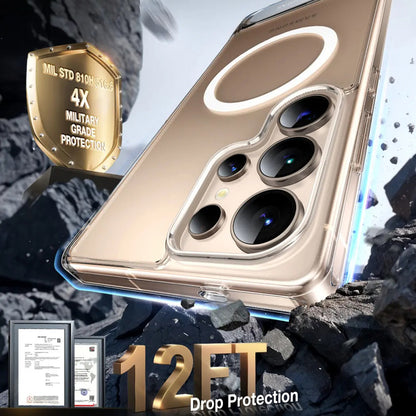 Husa MagSafe pentru Samsung Galaxy S25 Ultra S938, Torras, Pstand, Transparenta