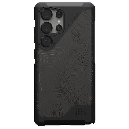 Husa MagSafe pentru Samsung Galaxy S25 Ultra S938, Urban Armor Gear, Metropolis LT Topography, Neagra