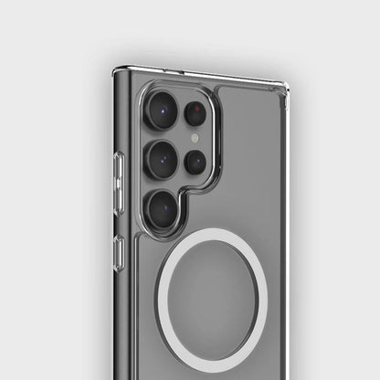 Husa MagSafe pentru Samsung Galaxy S26 S942, Blueo, Crystal+ Anti-Drop, Transparenta