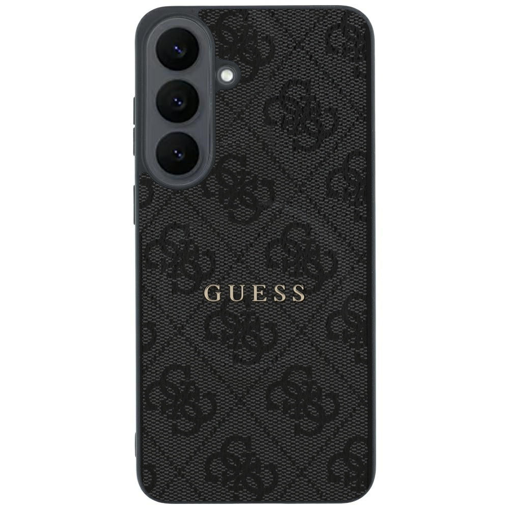 Husa MagSafe pentru Samsung Galaxy S26 FE S741, Guess, 4G Embossed Ring Classic Logo, Neagra