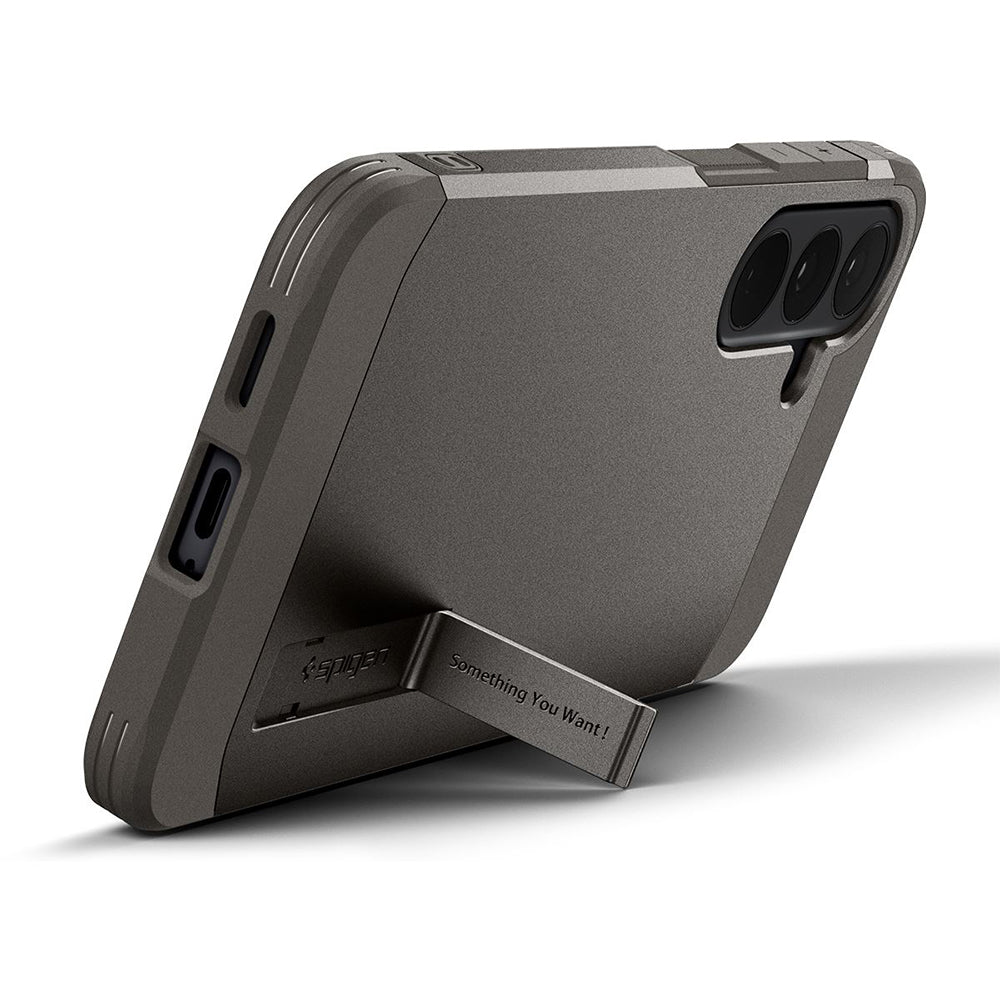 Husa MagSafe pentru Samsung Galaxy S26 FE S741, Spigen, Tough Armor, Gri ACS11635