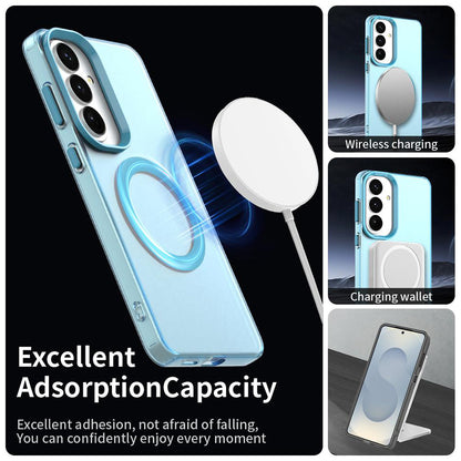 Husa MagSafe pentru Samsung Galaxy S26 FE S741, Techsuit, CandyCase, Albastra