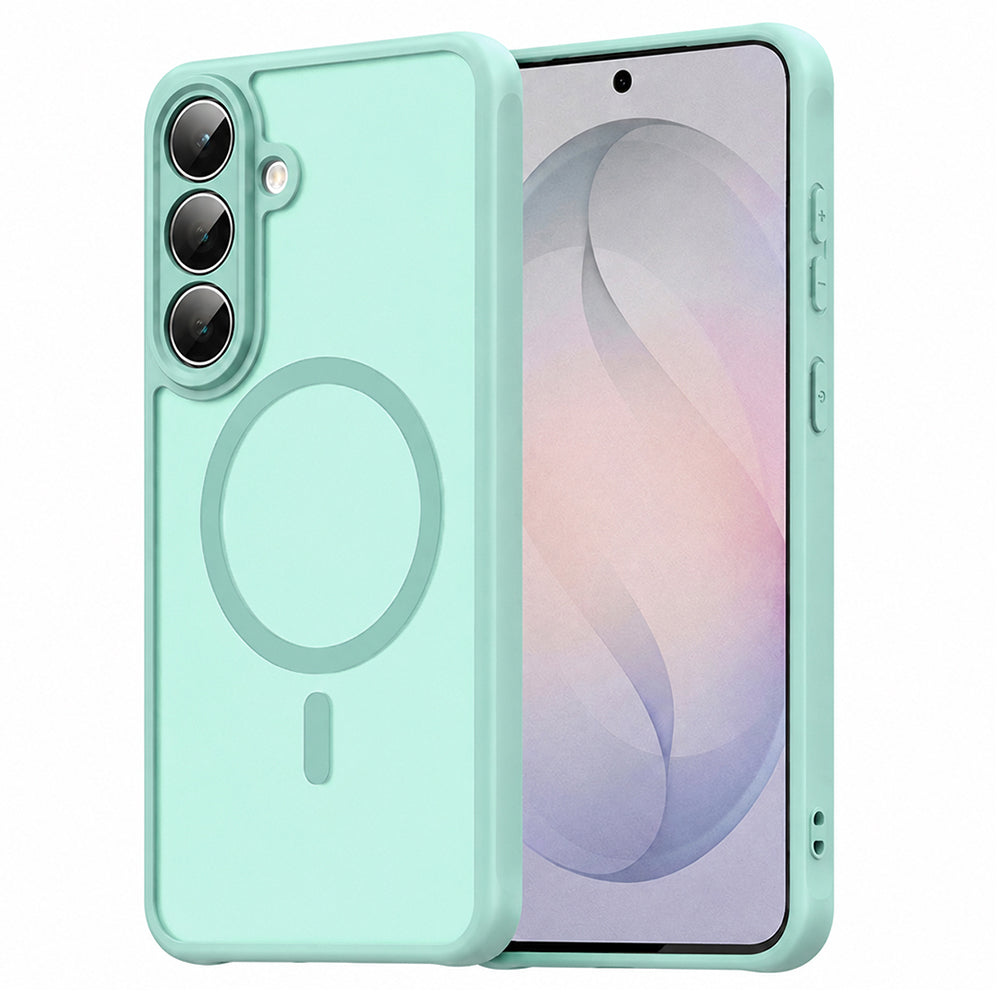 Husa MagSafe pentru Samsung Galaxy S26 FE S741, Techsuit, HaloFrost II, Verde Deschis