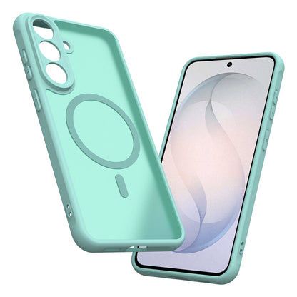 Husa MagSafe pentru Samsung Galaxy S26 FE S741, Techsuit, HaloFrost II, Verde Deschis