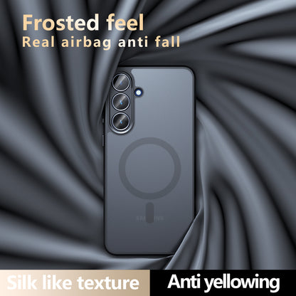 Husa MagSafe pentru Samsung Galaxy S26 FE, Techsuit, PureFrost, Neagra Satinata