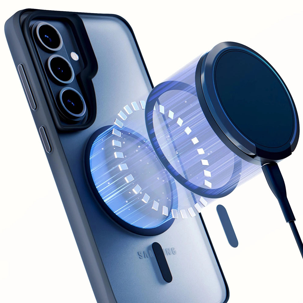 Husa MagSafe pentru Samsung Galaxy S26 Plus, 3MK, Satin Armor, Transparenta