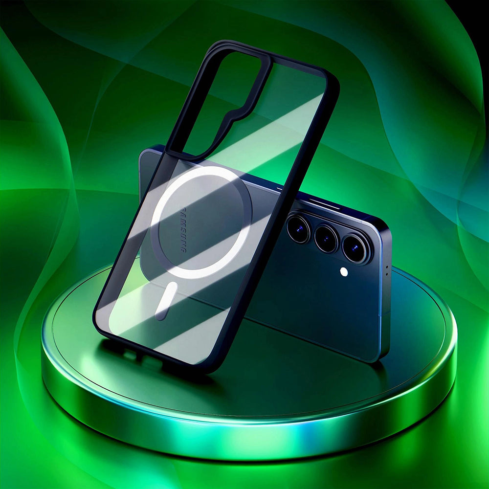 Husa MagSafe pentru Samsung Galaxy S26 Plus, 3MK, Satin Armor, Transparenta