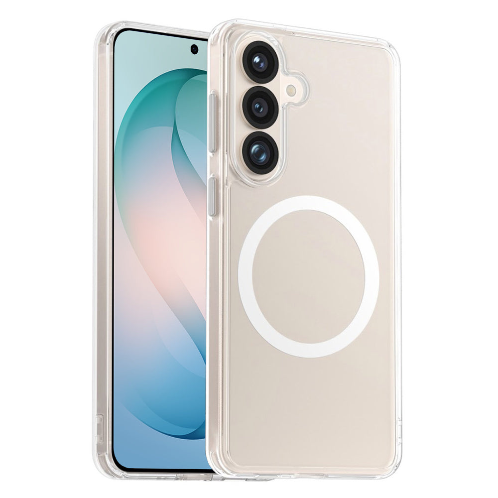 Husa MagSafe pentru Samsung Galaxy S26 Plus S947, Blueo, Crystal+ Anti-Drop, Transparenta