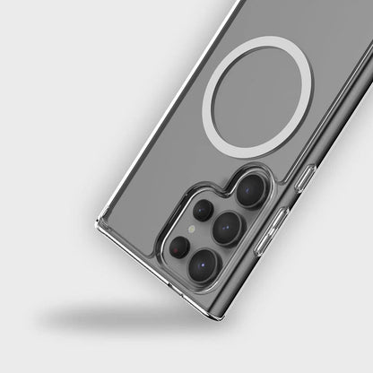 Husa MagSafe pentru Samsung Galaxy S26 Plus S947, Blueo, Crystal+ Anti-Drop, Transparenta