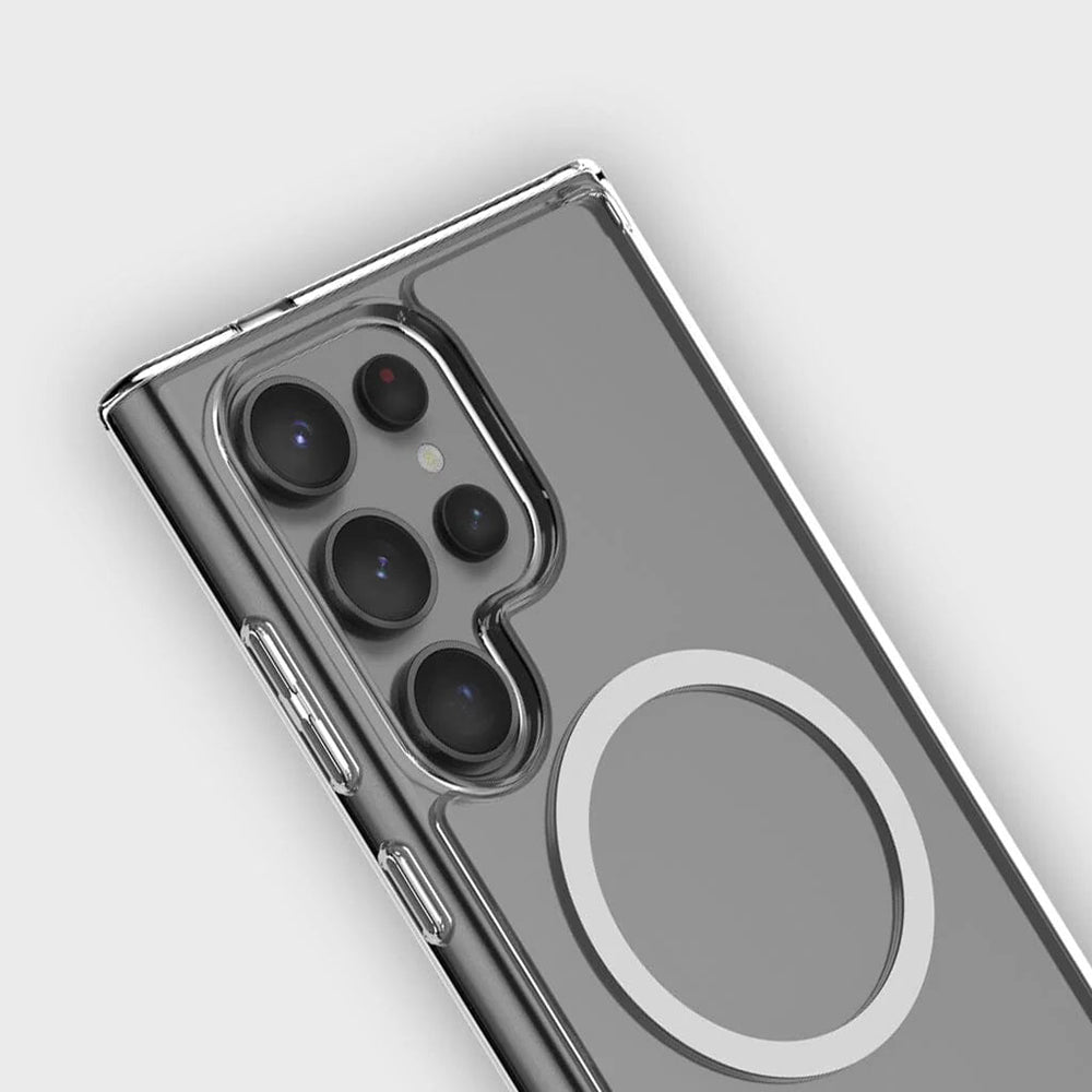 Husa MagSafe pentru Samsung Galaxy S26 Plus S947, Blueo, Crystal+ Anti-Drop, Transparenta