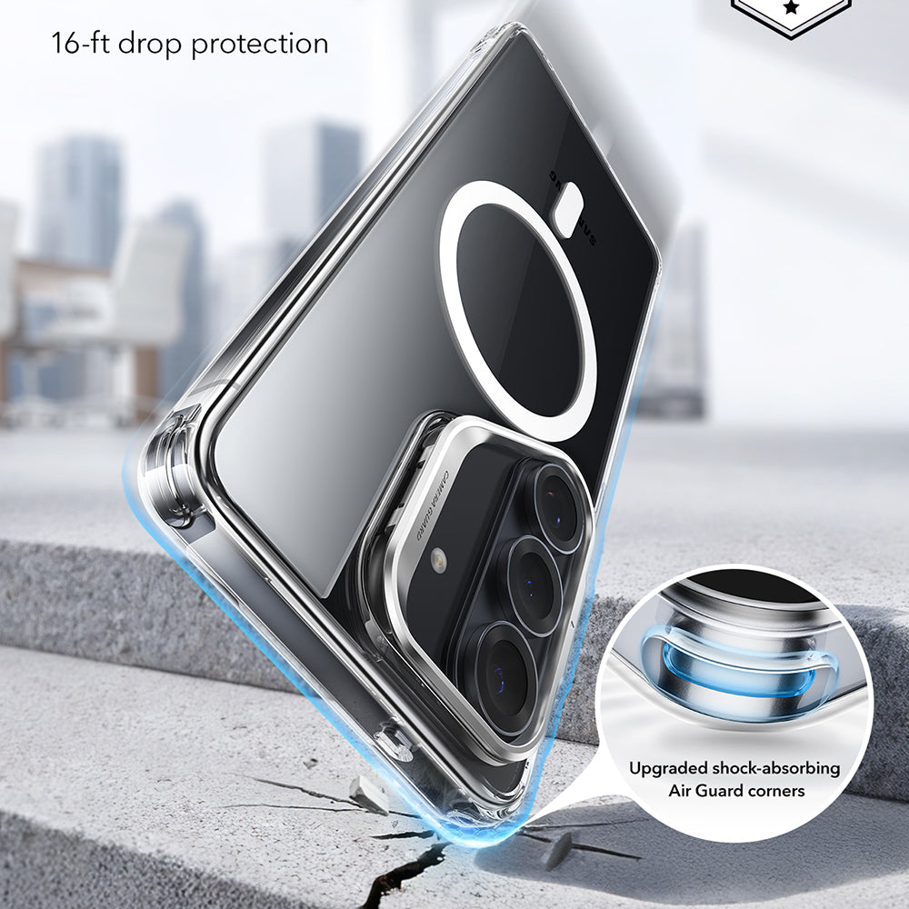 Husa MagSafe pentru Samsung Galaxy S26 Plus S947, ESR, Classic Hybrid Kickstand, Transparenta