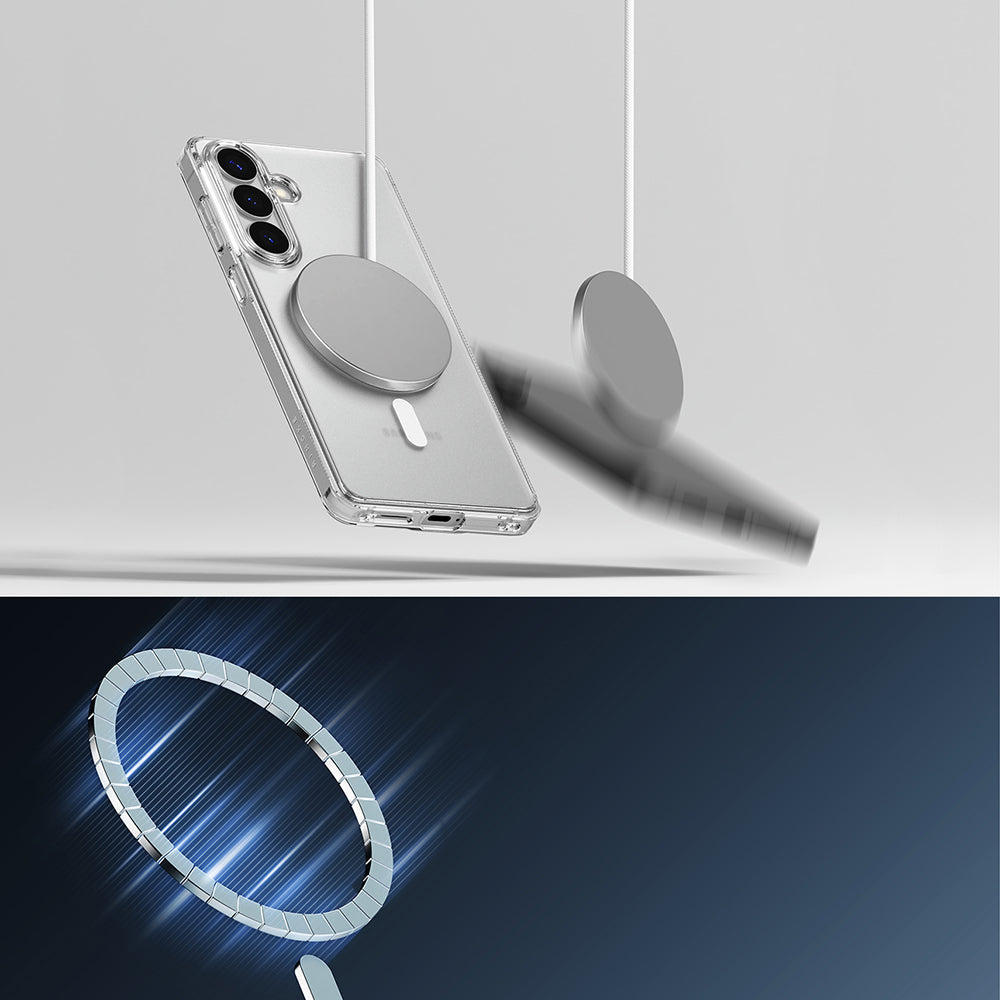 Husa MagSafe pentru Samsung Galaxy S26 Plus, Ringke, Fusion, Transparenta