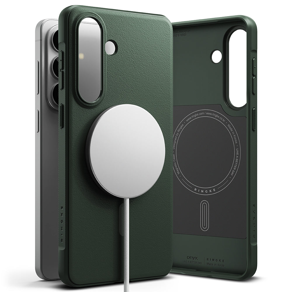 Husa MagSafe pentru Samsung Galaxy S26 Plus, Ringke, Onyx, Verde Inchis