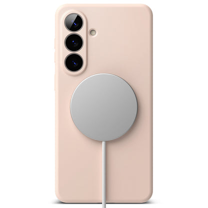 Husa MagSafe pentru Samsung Galaxy S26 Plus, Ringke, Silicone, Roz