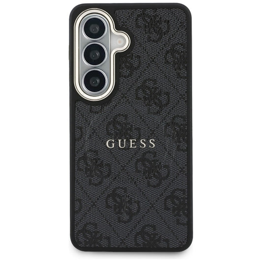 Husa MagSafe pentru Samsung Galaxy S26 Plus S947, Guess, 4G Embossed Ring, Neagra