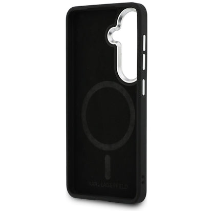 Husa MagSafe pentru Samsung Galaxy S26 Plus S947, Karl Lagerfeld, Initial Logo Debossed, Maro