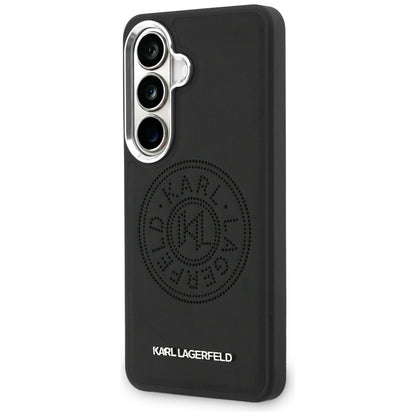 Husa MagSafe pentru Samsung Galaxy S26 Plus S947, Karl Lagerfeld, Karl Round Point Logo, Neagra
