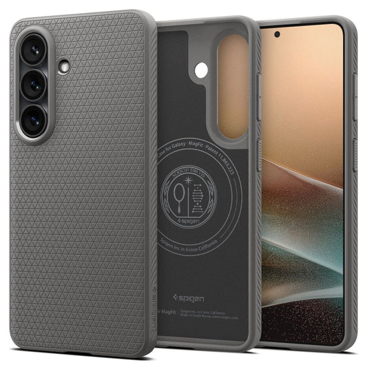 Husa MagSafe pentru Samsung Galaxy S26 Plus S947, Spigen, Liquid Air, Gri ACS10705