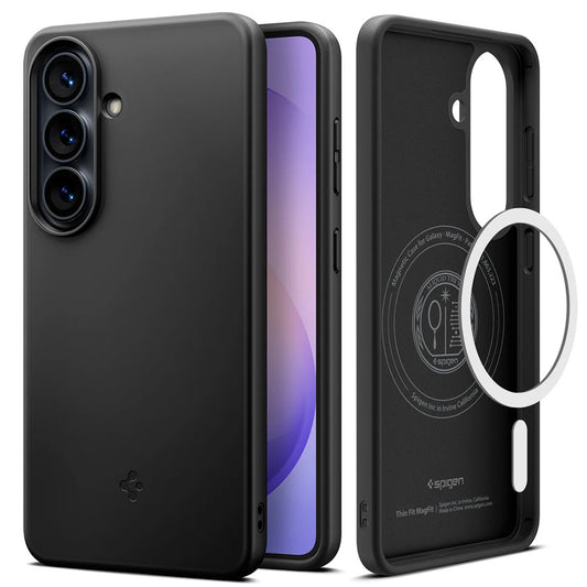 Husa MagSafe pentru Samsung Galaxy S26 Plus S947, Spigen, Thin Fit, Neagra ACS11395